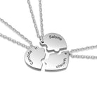 Lola | Three Piece Heart Puzzle Necklace Set