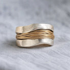 Elena | Two-Tone Thread Wrap Ring