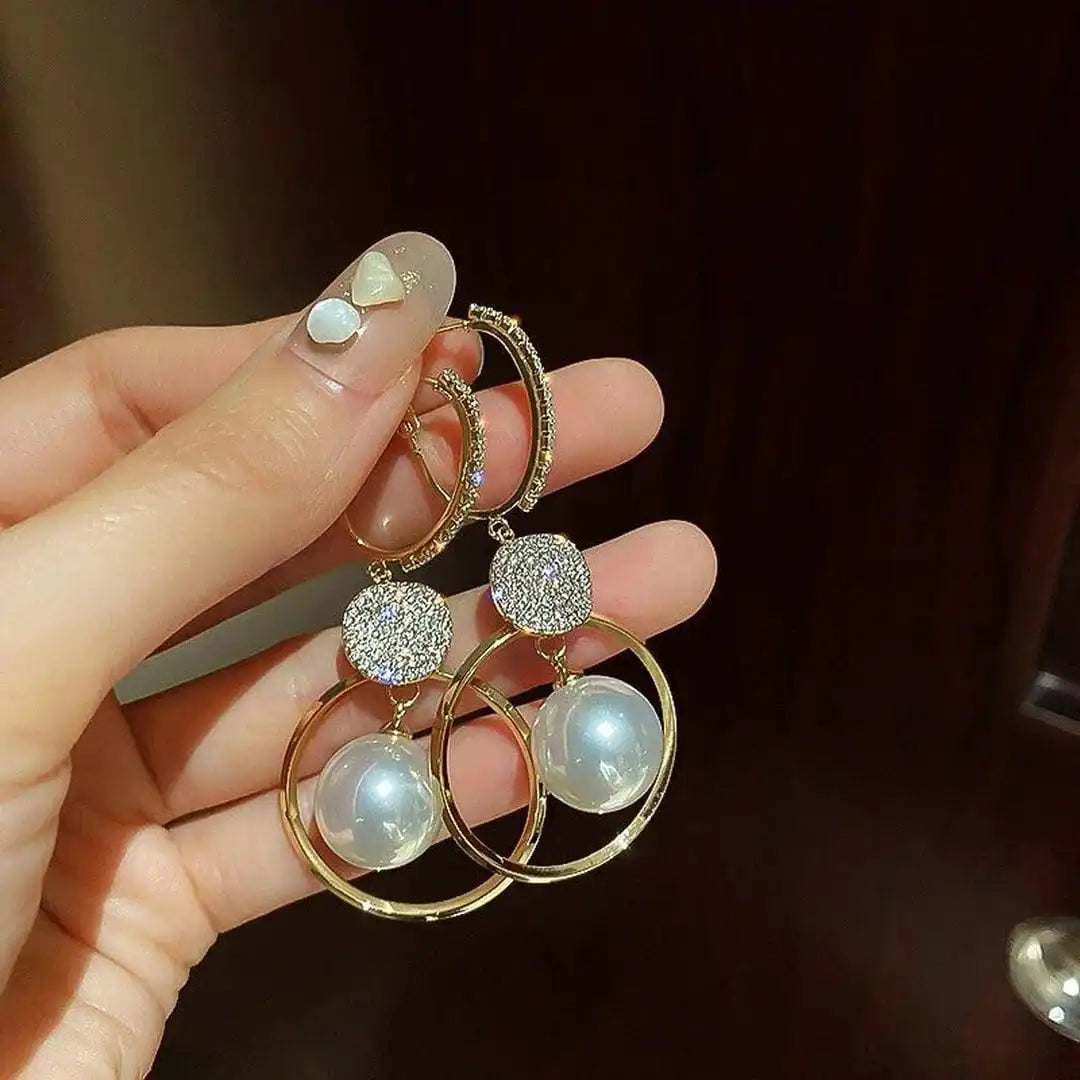 Virginia | Pearl Style Ball Earrings
